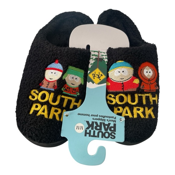 013 South Park Black Slippers Men’s Size Medium - Picture 5 of 7